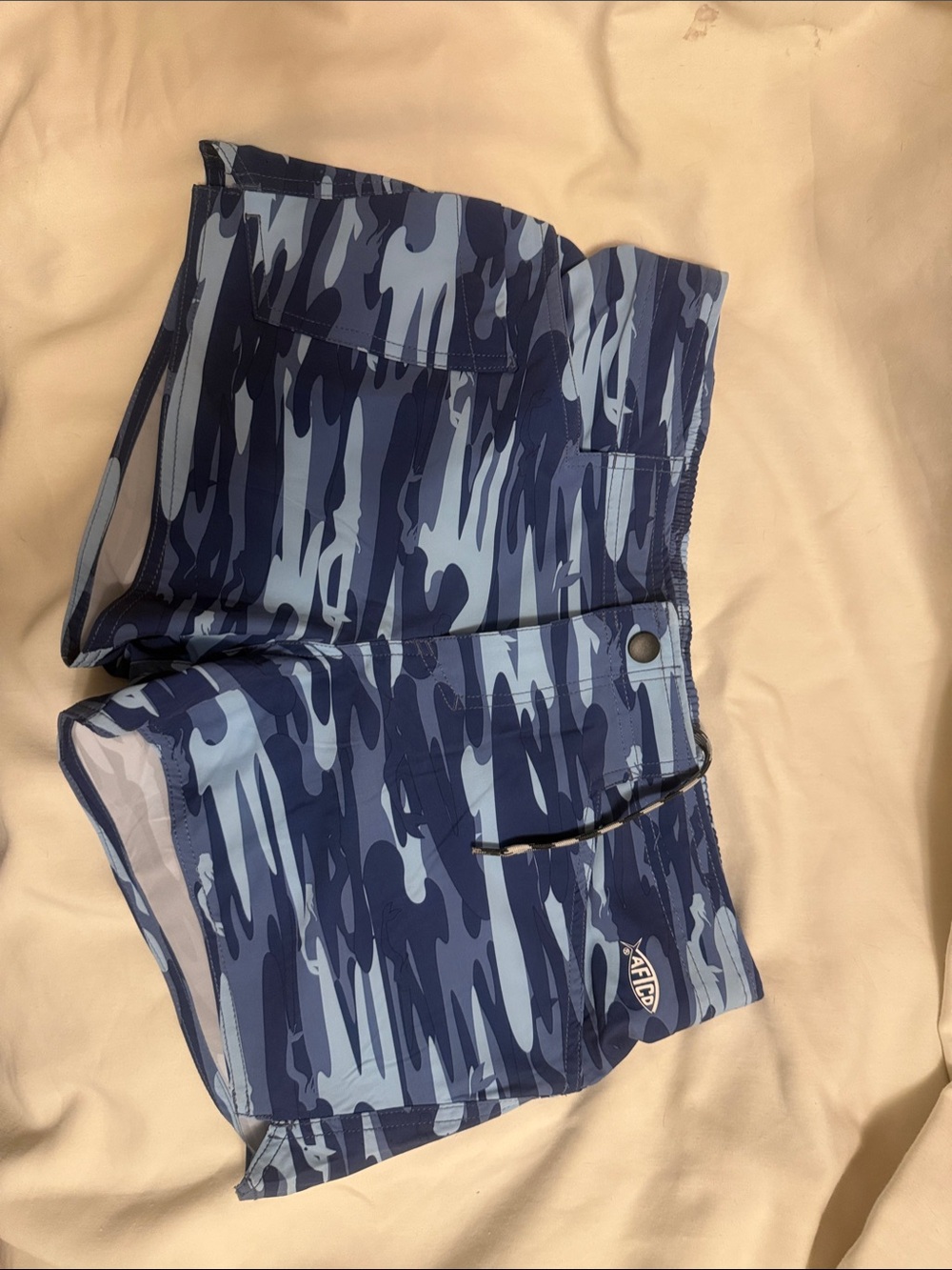 AFTCO Women's Blue MerCam Shorts NWT